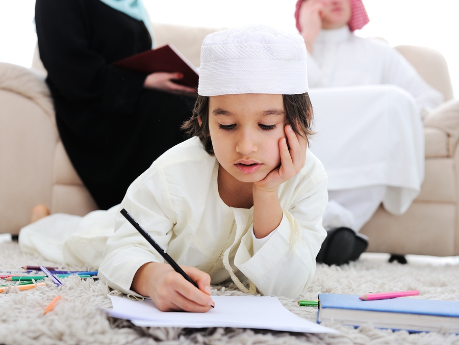 Kid wearing traditional garment