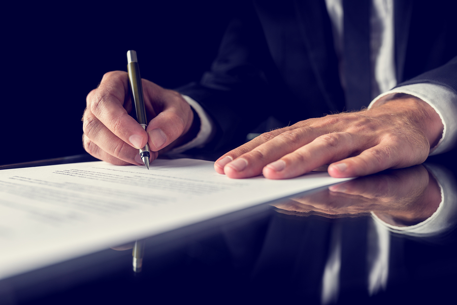 Signing document